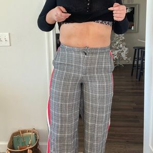 Plaid PacSun cropped pants